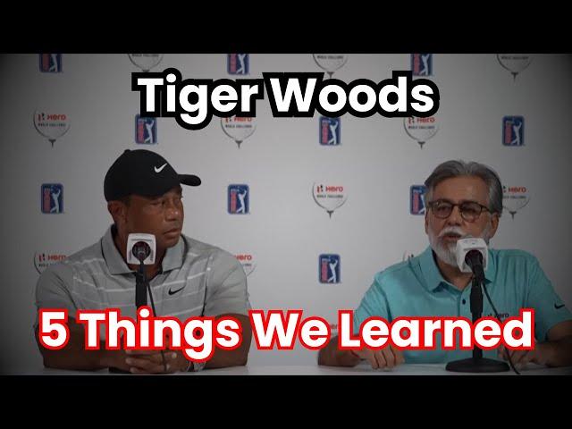 5 Key Takeaways from Tiger Woods' press conference at 2023 Hero World Challenge