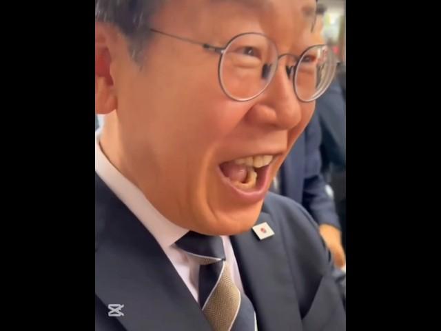 시장 아이에 깜놀라 눈 커진 대통령! #이재명 #shorts