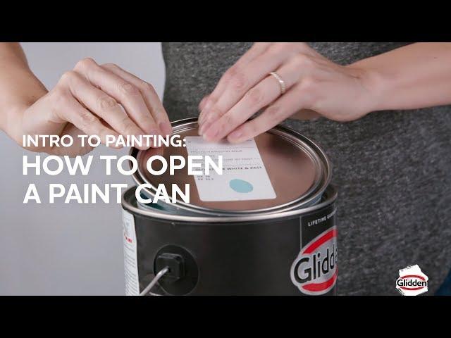 Glidden Paint - How to Open a Can of Paint