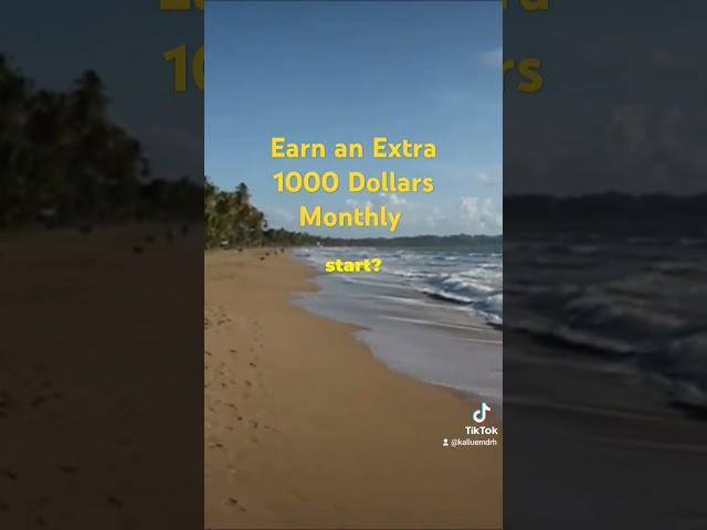 Earn an Extra 1000 Dollars Monthly!. #workfromhome #extraincome #passiveincome #onlinebusiness