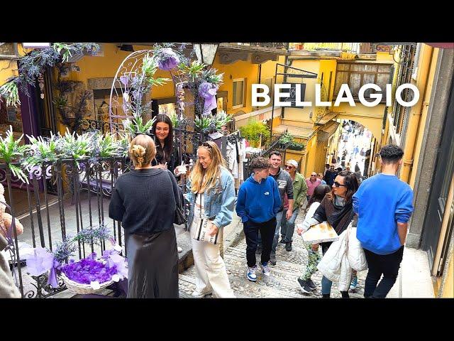 [4K] Walking tour of Bellagio, Lake Como, Italy & Villa del Balbianello  Apr. 2023