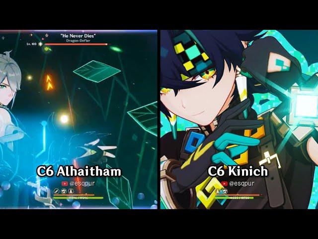 C0/C6 Kinich vs C0/C6 Alhaitham ST comparison