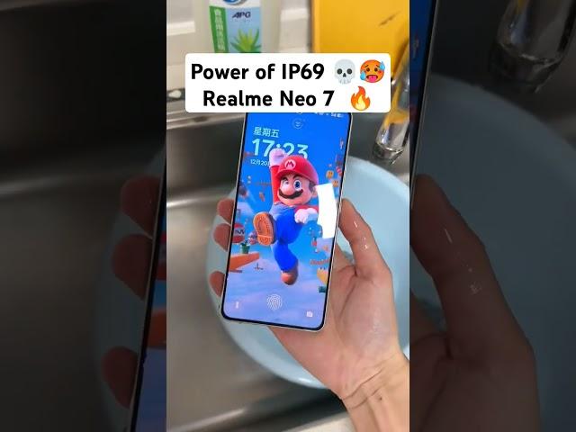 Power of Ip69 | Realme Neo 7 water test  #realme #realmeneo7