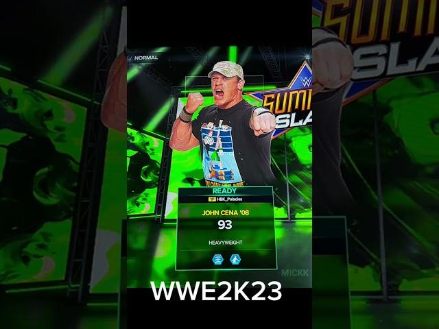 ALL TIME JOHN CENA WWE 2K23     #shorts #wwe2k23myrise #wwe2k23 #wwe2k23gameplay