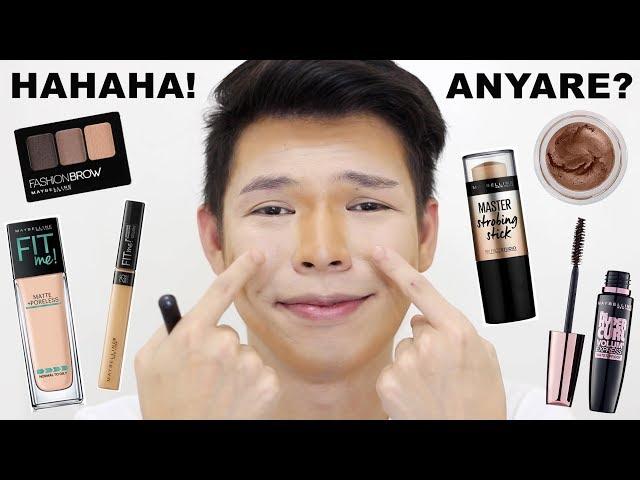 ANYARE?!!! LOL!!! FULL FACE USING ONLY MAYBELLINE PRODUCTS (Philippines) | Kenny Manalad