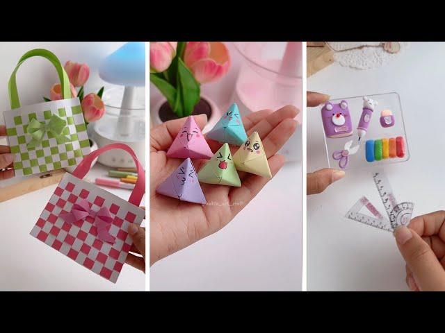 10 DIY Creative Craft Ideas When You’re Bored | Easy Paper Crafts | School Supplies | Miniature