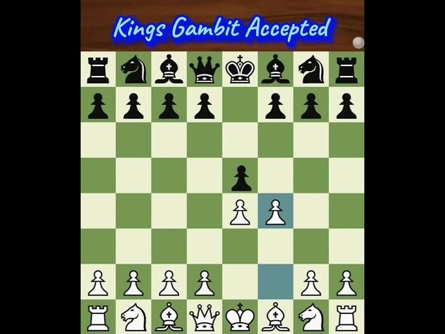 Kings Gambit Accepted #chess #chessopeningtraps #kingsgambit #learnchesstrapin1minute