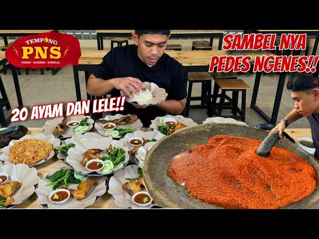 MUKBANG 20 AYAM DAN LELE DI NASI TEMPONG PUNYA TANBOY KUN!