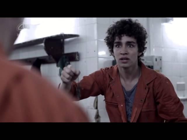 Misfits Отбросы. 2 сезон 1 серия. Драка Нейтана и Саймона