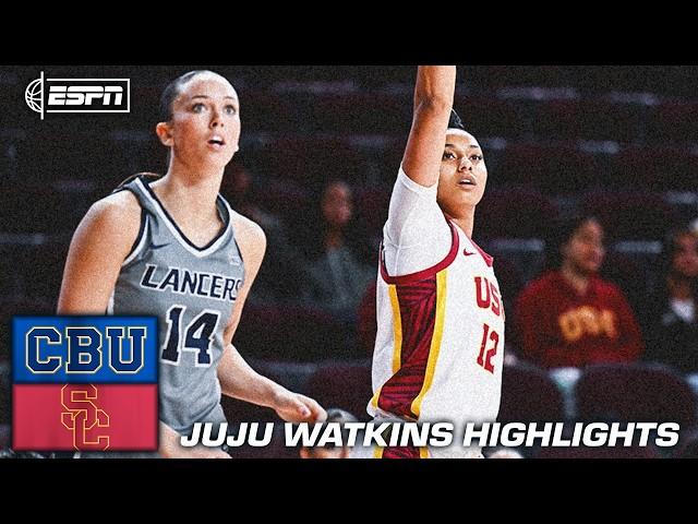 JuJu Watkins sets USC RECORD for 3-pointers in a game & scores 40 PTS  | ESPN College Basketball