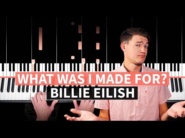 What Was I Made For?, from Barbie - Billie Eilish - EASY PIANO TUTORIAL (accompaniment with chords)