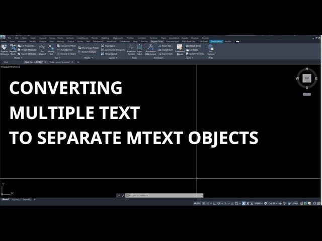 Convert Multiple Text to separate MTEXT objects.