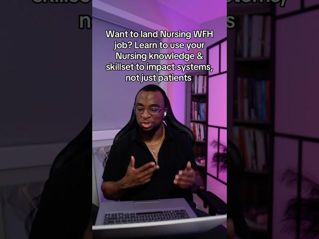 How to Land a Nursing WFH Job #nurses