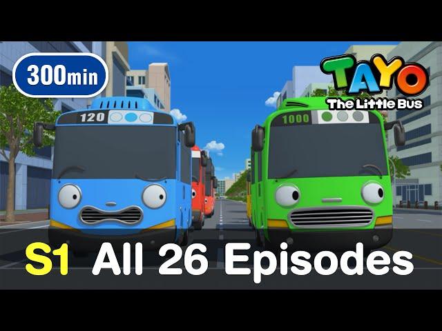 Tayo S1 l All 26 full episodes of Season 1 (300 mins) l Tayo the Little Bus