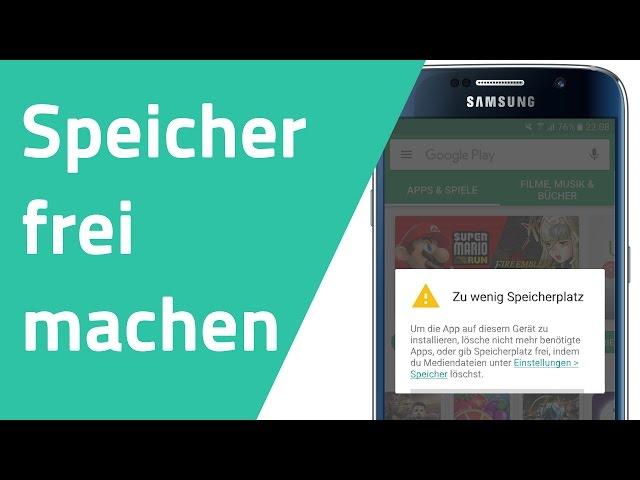 Speicher voll? So schaffst du wieder Platz auf deinem Smartphone!