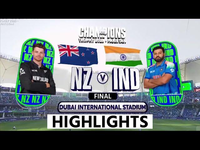 IND vs NZ Champions Trophy Final Match Full Highlights 2025 • INDIA VS NEW ZEALAND Match Highlights