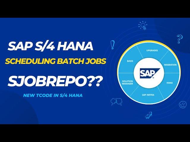 SAP BASIS -- BACKGROUND JOB SCHEDULING IN S/4 HANA (SJOBREPO)