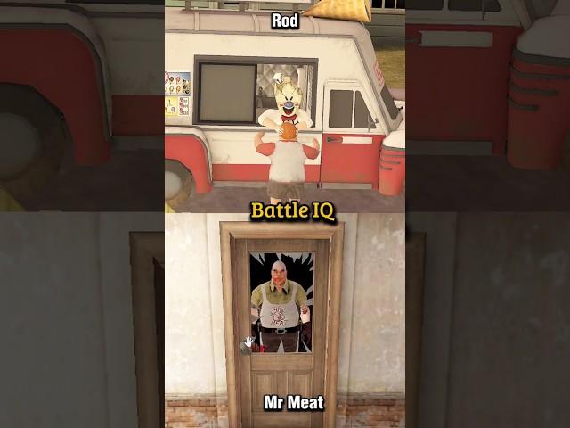 Mr Meat vs Rod (Ice Scream)who is powerful ?   #mrmeat #rod #icecream #gamicenzo #viral #shorts