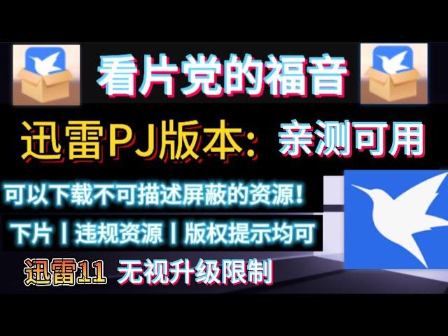 看片党的福利：最新可用迅雷不限速版，亲测满速下载小姐姐片！解除敏感资源限制丨违规资源限制版 以及最新迅雷12优化精简去广告版本！可以下载敏感资源丨违规资源丨版权提示均可！失效不补！亲测可用！