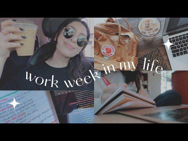 WORK WEEK VLOG | working full time & first week as an online college student