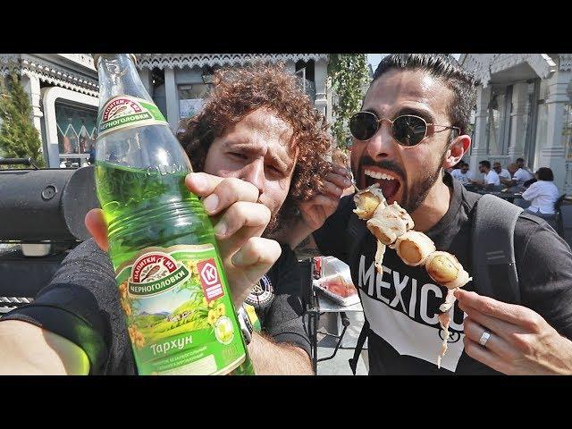 Trying street food in RUSSIA! 