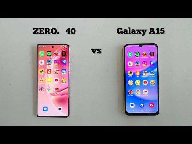 Samsung A15 vs infinix zero 40 | Speed Test