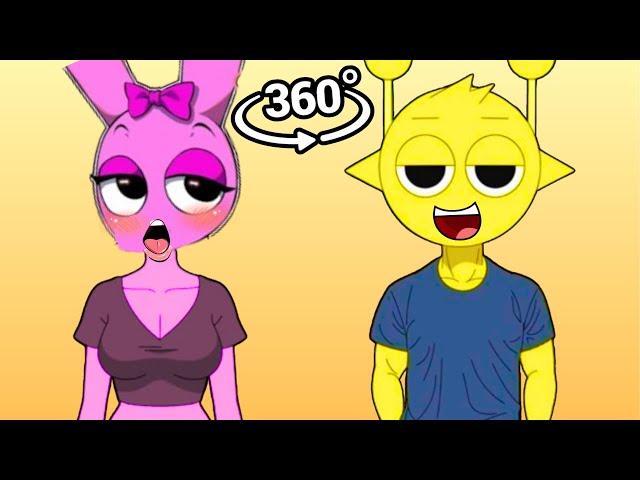 Simon x Pinki best moments | Sprunki meme compilation in 360 VR Cinema