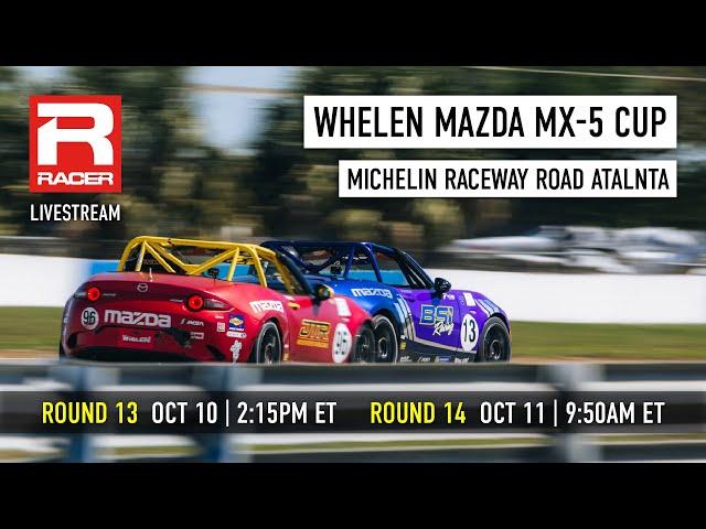 Mazda MX-5 Cup 2024 | Round 13 - Michelin Raceway Road Atlanta | Livestream