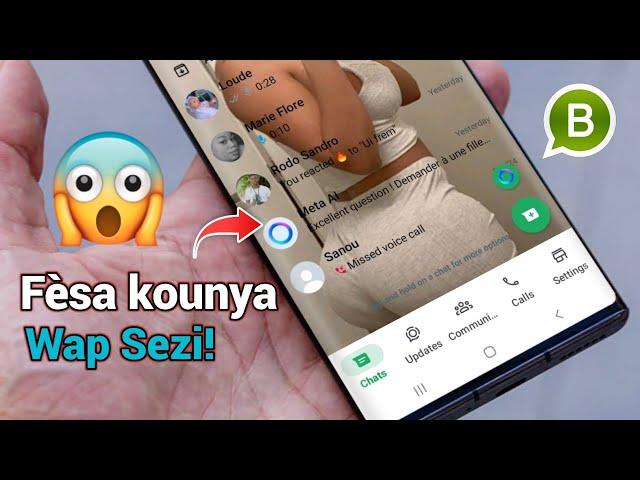 Kouri mete fotow sou Écran whatsapp messenger ak Business, nouvo sekrè 2025!