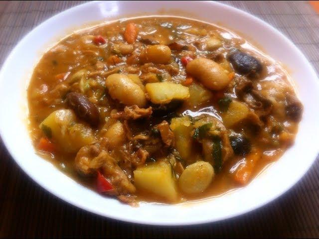 Чанахи с Мясом Грибами и Фасолью Рецепт