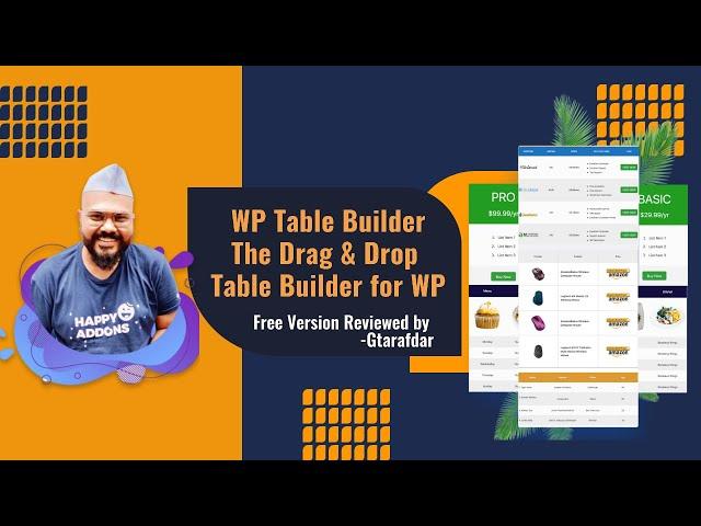 The Ultimate Drag & Drop WP Table Builder | Full Hands on Review on WP Table Builder Free Version