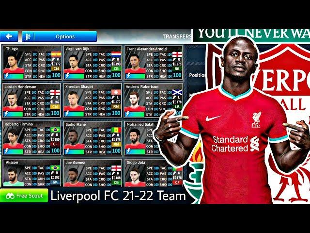 How To Create Liverpool FC 21-22 Team In Dream League Soccer 2019