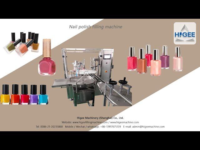 Automatic nail polish filling capping machine-Higee machinery