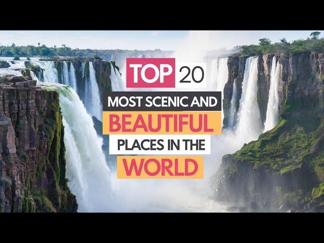 Top 20 Most Scenic and Beautiful Places in the world | Virtual Travel Video 4K