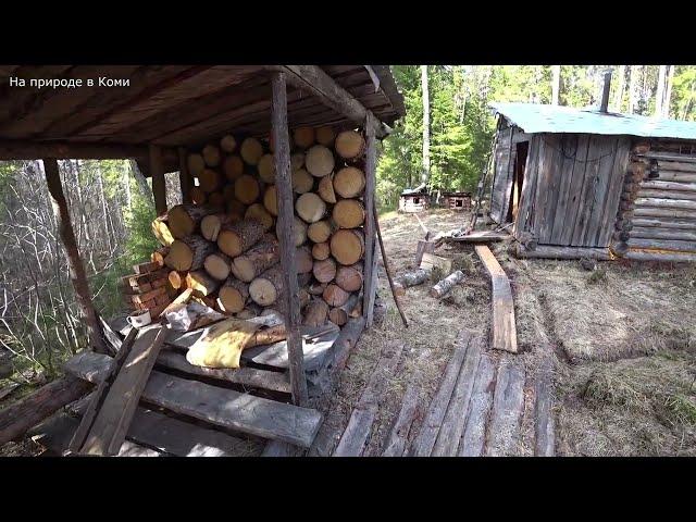 Первый день у избы. Что я там сделал? 4 серия