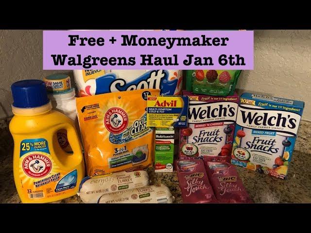 Walgreens Extreme Couponing Haul| Jan 6th| Free + Over a $5 Money Maker