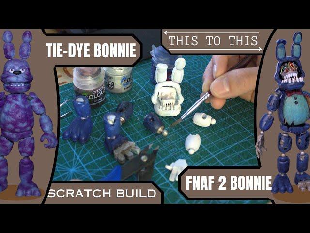 I Made TIE-DYE BONNIE In To WITHERED BONNIE DIY [ Five Night At Freddy's ] - scratch build -