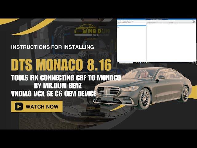 Tools Fix connecting CBF to monaco by Mr.Dum Benz| VXDIAG VCX SE C6 OEM Device