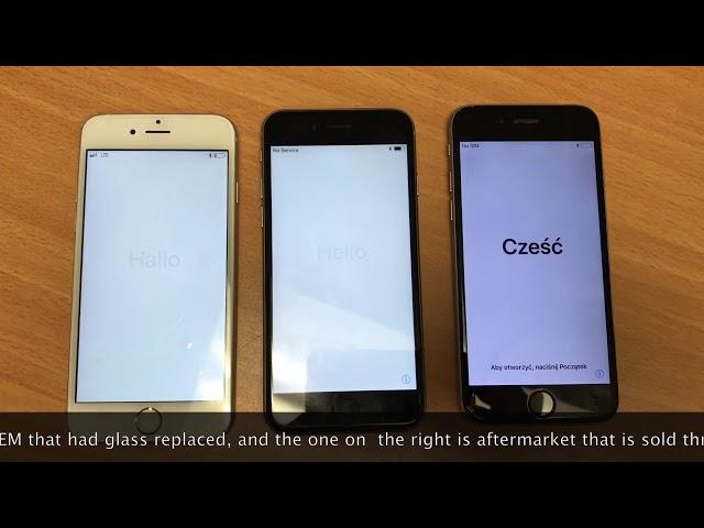 iPhone LCD OEM vs aftermarket quality comparison by iFIX smartphone