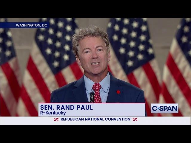 Senator Rand Paul (R-KY) full remarks at the 2020 Republican National Convention
