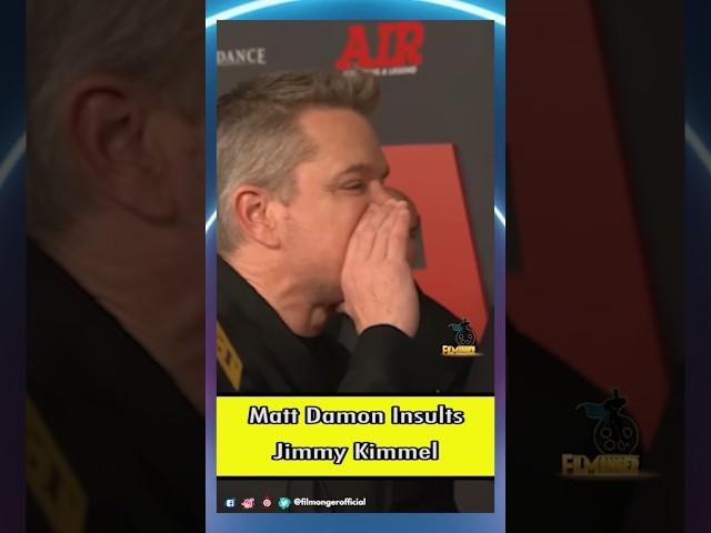 Matt Damon Insults Jimmy Kimmel On The Red Carpet