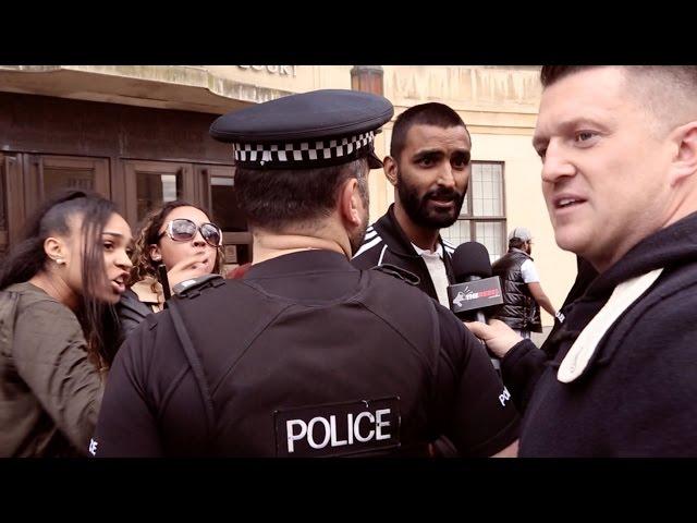 Tommy Robinson confronts another accused Muslim grooming gang