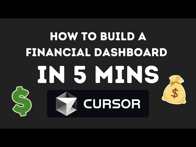 How To Build A Financial Dashboard In 5min Using Cursor AI + Voice