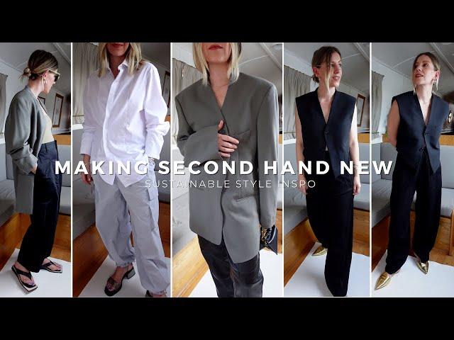 Styling SECOND HAND fashion for a MODERN WARDROBE