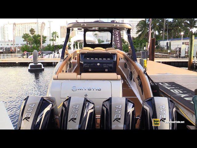 2021 Mystic M4200 Power Boat Walkaround Tour - 2020 Fort Lauderdale Boat Show