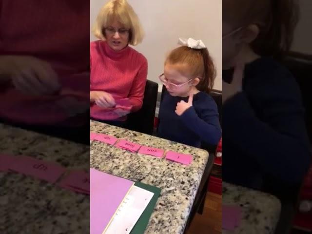 Aunt Jean - tutoring Olivia!!