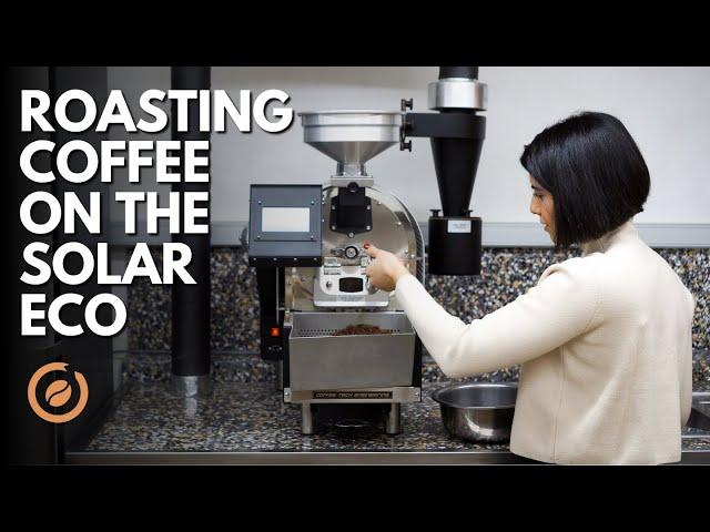 Roasting coffee on the Coffee Tech Engineering Solar Eco
