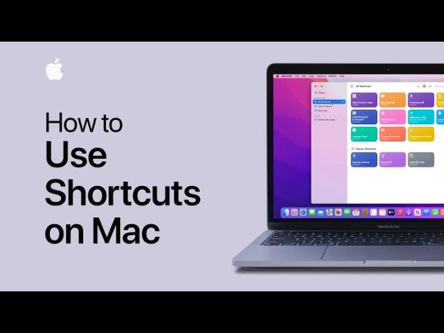 How to use Shortcuts on Mac | Apple Support