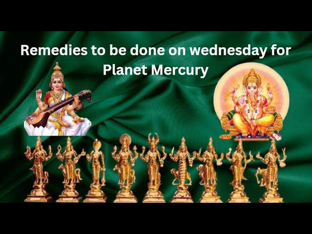 Remedies for Planet Mercury to be done on Wednesdays #astroshastra #mercuryremedies #bhudh