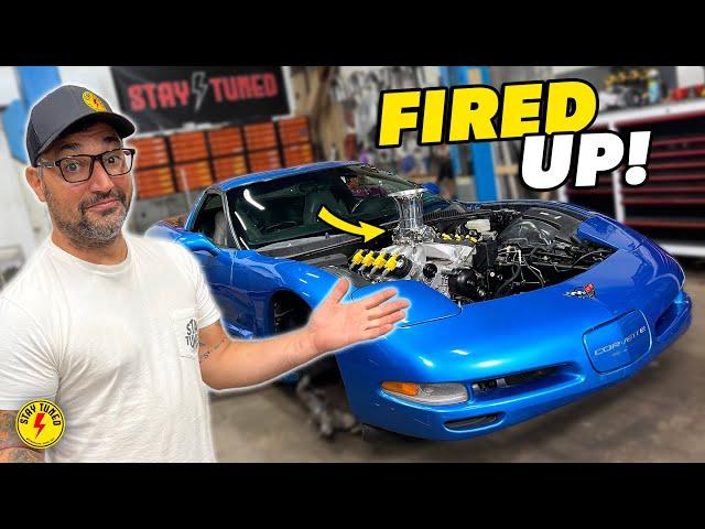 Trashed C5 Corvette Reborn With A 500 Horsepower Cheap LS1 Engine! -FIRST FIRE UP!